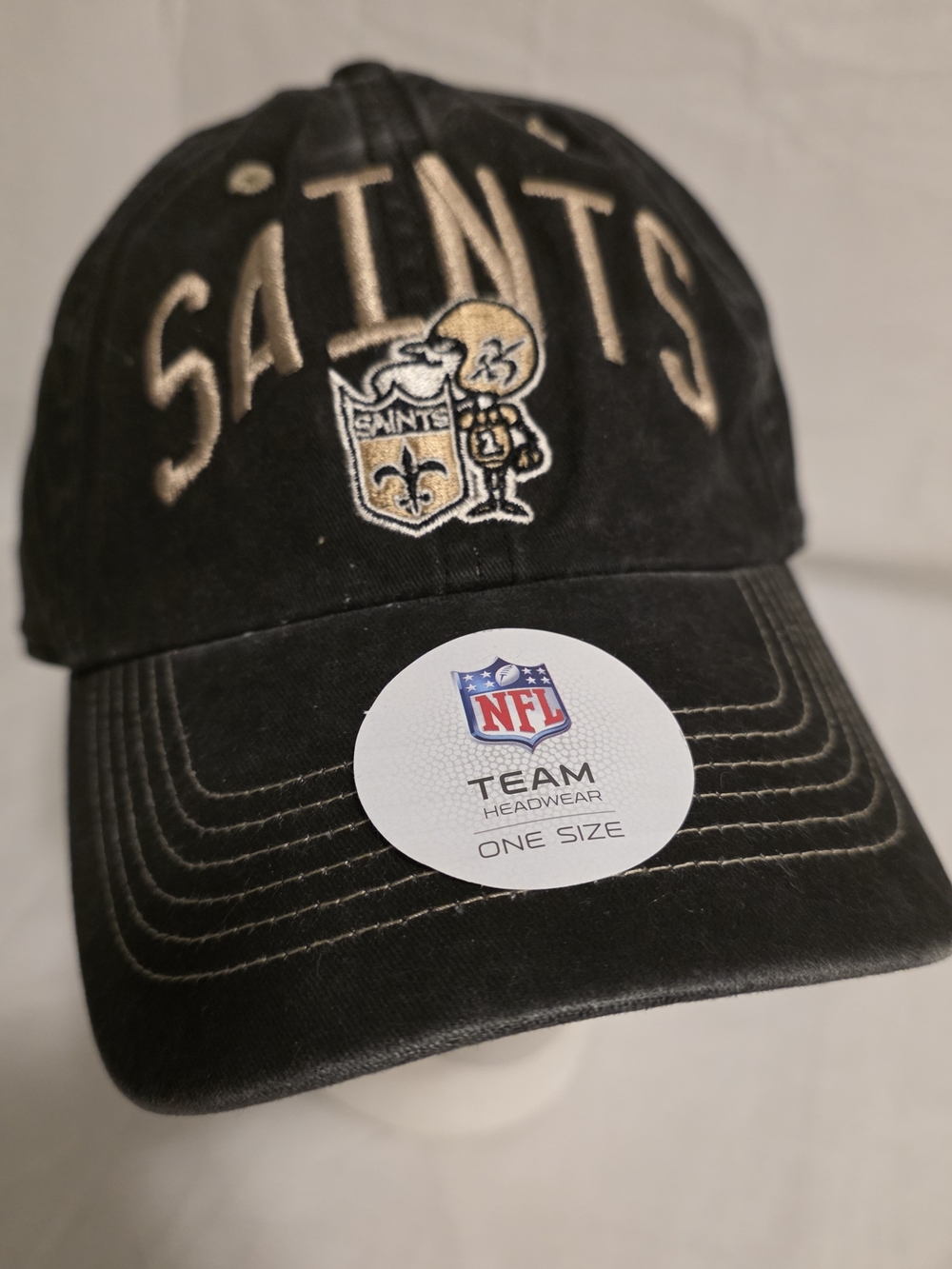 New Orleans Saints Hat Cap Womens Black Strapback Embroidered Adjustable NFL NEW